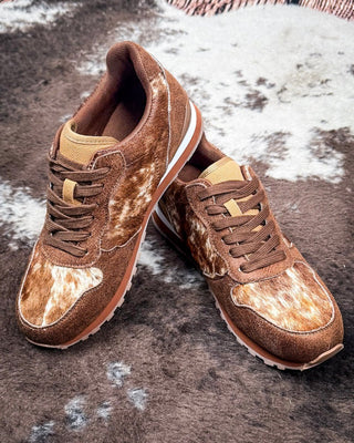 Giddyup Wild Tennis Shoes in Brown by Roper – Women's Shoes from Bronco Western Supply Co.
