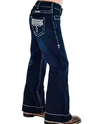 Girl's BootStitch Trouser Jeans in Dark Wash by Cowgirl Tuff – Apparel from Bronco Western Supply Co.