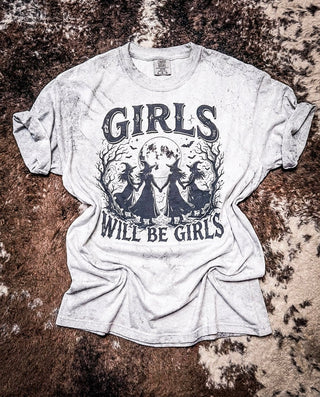 Girls Will Be Girls Witch Graphic Tee or Pullover – Apparel from Bronco Western Supply Co.