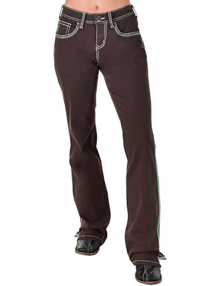 Go West Turquoise Bootcut Jeans by Cowgirl Tuff – Apparel from Bronco Western Supply Co.