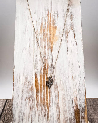 Golden Hour Druzy Cactus Fashion Necklace – Jewelry from Bronco Western Supply Co.