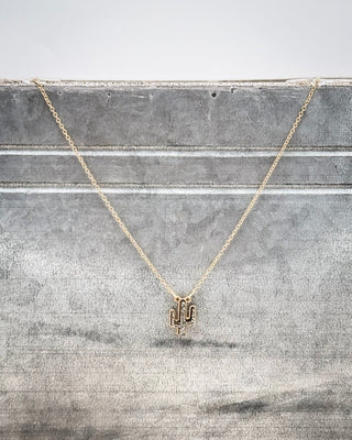 Golden Hour Druzy Cactus Fashion Necklace – Jewelry from Bronco Western Supply Co.