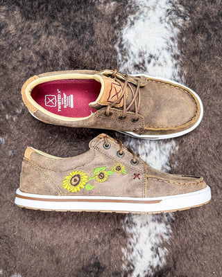 Goldenroot Twisted X Kicks - Bomber and Sunflower – Women's Shoes from Bronco Western Supply Co.