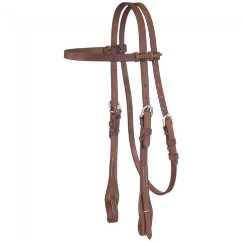 Harness Leather Browband Quick Change Headstall - Headstalls & Accessories - Tough 1 - Bronco Western Supply Co.