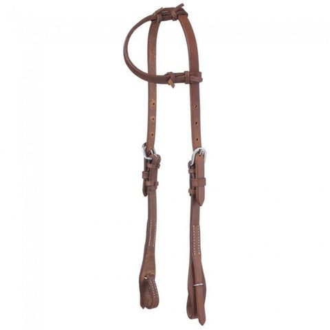 Harness Leather Single Ear Quick Change Headstall - Headstalls & Accessories - Tough 1 - Bronco Western Supply Co.