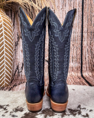 Harper Black Star Leather Boots - Sapphire – Women's Shoes from Bronco Western Supply Co.