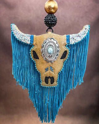 Harvest Glow Bull Skull Car Freshie in Pumpkin Apple Butter – Accessories from Bronco Western Supply Co.