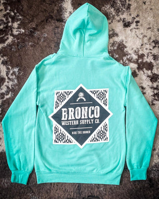 Havasu Hoodie - Bright Teal – Apparel from Bronco Western Supply Co.