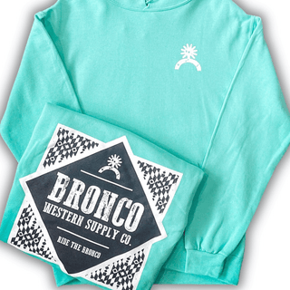 Havasu Hoodie - Bright Teal – Apparel from Bronco Western Supply Co.