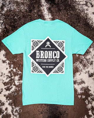 Havasu Tee - Bright Teal – Apparel from Bronco Western Supply Co.