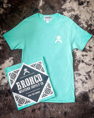Havasu Tee - Bright Teal – Apparel from Bronco Western Supply Co.