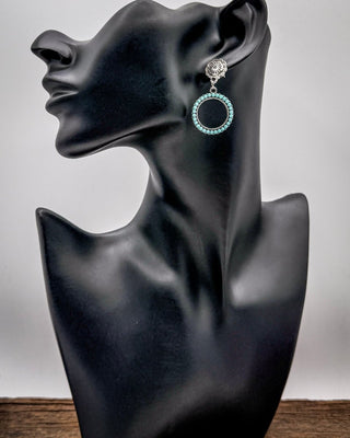 Heirloom Halo Dangle Hoop Earrings – Jewelry from Bronco Western Supply Co.