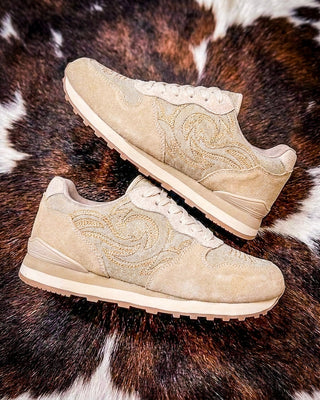 Giddyup Spice Western Stitch Joggers in Creme by Roper