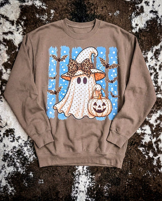 Boo With a Bow Ghost Graphic Tee or Sweatshirt
