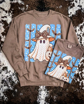 Boo With a Bow Ghost Graphic Tee or Sweatshirt