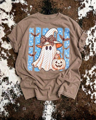 Boo With a Bow Ghost Graphic Tee or Sweatshirt