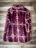 Hooey Mae Ladies Maroon Fleece Pullover - Apparel - Hooey - Bronco Western Supply Co.