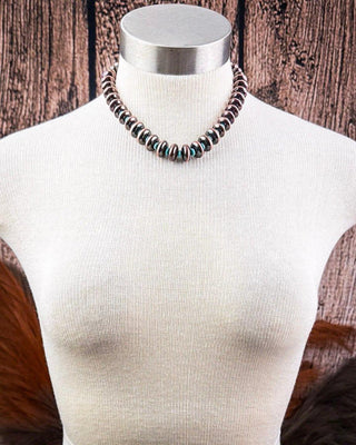 Hot Shot Navajo Style Pearl Fashion Necklace - Copper – Jewelry from Bronco Western Supply Co.