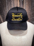 Howdy Darlin' Trucker Cap - Black - Apparel - Bronco Western Supply Co. - Bronco Western Supply Co.