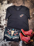 Howdy Honey Tee - Black - Apparel - Bronco Western Supply Co. - Bronco Western Supply Co.