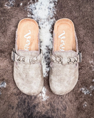Iris Tooled Slip on Mule in Taupe by Very G – Women's Shoes from Bronco Western Supply Co.