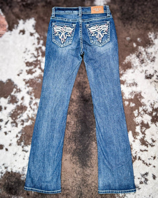 Ivory Rose Easy Boot Jeans in Dark Wash by Grace in LA – Apparel from Bronco Western Supply Co.