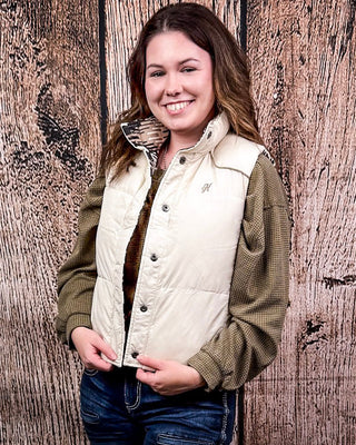 Jane Hooey Reversible Puffer Vest – Apparel from Bronco Western Supply Co.