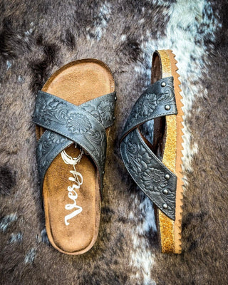 Jaycee Sandal in Grey by Very G – Women's Shoes from Bronco Western Supply Co.