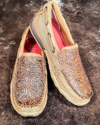 Jenna Twisted X Slip - On Driving Moc - Bomber & Tooled – Women's Shoes from Bronco Western Supply Co.
