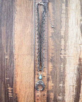Jericho Layered Squash Blossom Fashion Necklace – Jewelry from Bronco Western Supply Co.