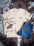 John Wayne Cattle Co. - Hooey T-Shirt - Tan - Apparel - Hooey - Bronco Western Supply Co.