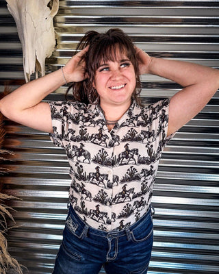 Jude Western Dolman Short Sleeve Button Down Top – Apparel from Bronco Western Supply Co.