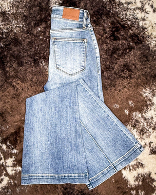 Judy Blue - Steph High Waisted Trouser Flares – Apparel from Bronco Western Supply Co.