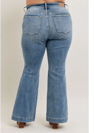 Judy Blue - Steph High Waisted Trouser Flares – Apparel from Bronco Western Supply Co.