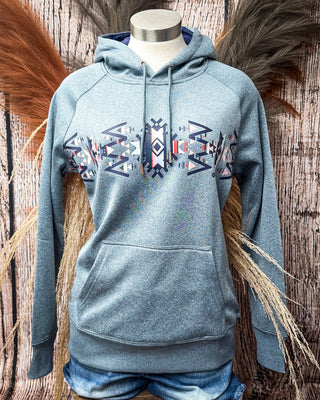 Ladies Legendary Hooey Hoodie in Blue Polar Fleece – Apparel from Bronco Western Supply Co.