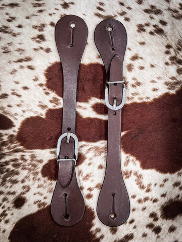 Ladies/Youth Spur Straps - Dark Oil - Spurs - Tough 1 - Bronco Western Supply Co.