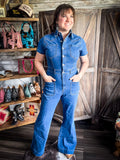 Lainey Denim Jumpsuit - Apparel - Bronco Western Supply Co. - Bronco Western Supply Co.