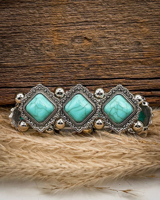 Landry Stretch Bracelet in Teal – Jewelry from Bronco Western Supply Co.