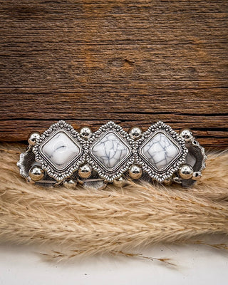 Landry Stretch Bracelet in White – Jewelry from Bronco Western Supply Co.