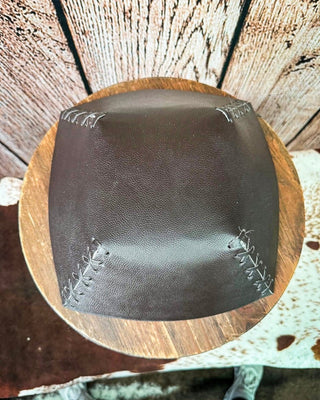 Leather bottom of cowhide bowl