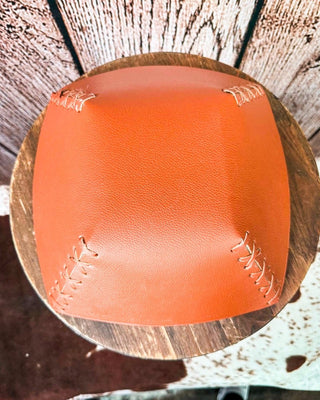 Leather bottom of cowhide bowl