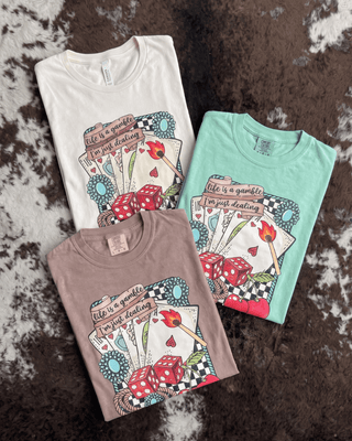 Life is A Gamble Graphic Tee – Apparel from Bronco Western Supply Co.