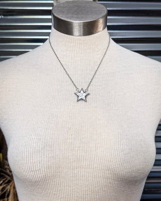 Lone Star Necklace in White – Jewelry from Bronco Western Supply Co.
