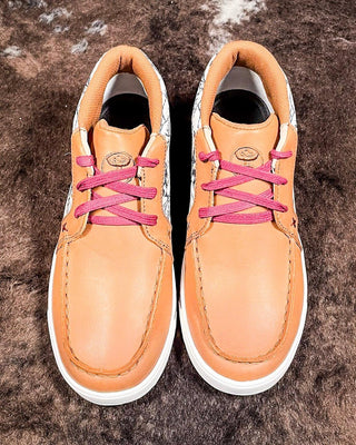 Loretta Twisted X Hooey Loper - Tan, Ivory, & Turquoise – Women's Shoes from Bronco Western Supply Co.