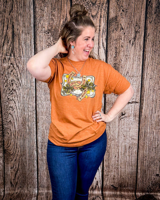 Lucky Stars Graphic Tee - Heather Harvest – Shirts & Tops from Bronco Western Supply Co.