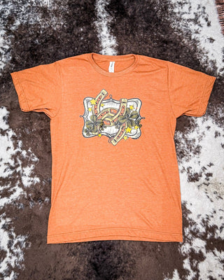 Lucky Stars Graphic Tee - Heather Harvest – Shirts & Tops from Bronco Western Supply Co.