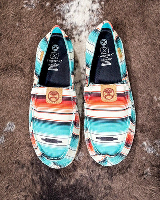Lydia Twisted X Hooey Slip - On - Sunset Serape – Women's Shoes from Bronco Western Supply Co.