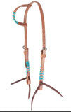 Martin Saddlery Laced Harness Leather Slip Ear Headstall (Various Colors) - Headstalls & Accessories - Martin Saddlery - Bronco Western Supply Co.