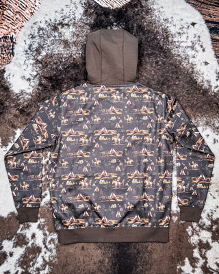 Men's Legendary Hooey Hoodie in Wren Brown with Comanche Pattern – Apparel from Bronco Western Supply Co.