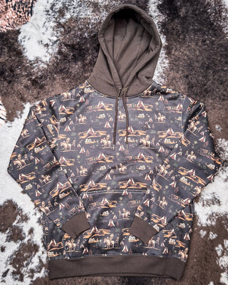 Men's Legendary Hooey Hoodie in Wren Brown with Comanche Pattern – Apparel from Bronco Western Supply Co.